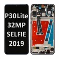 Huawei P30 Lite (32 MP SELFIE) (2019) LCD / OLED touch screen with frame (Original Service Pack) [BLACK MIDNIGHT] H-263